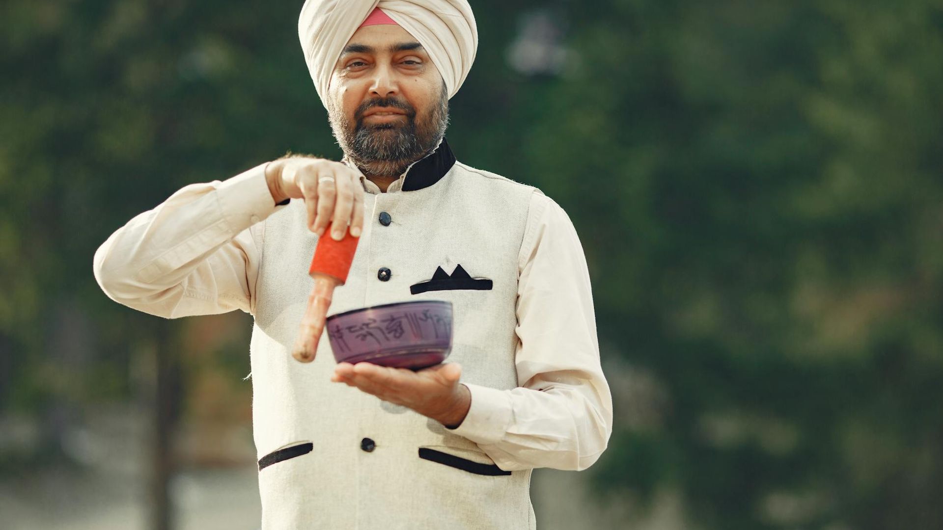 Serene background representing harmony and balance in movement.